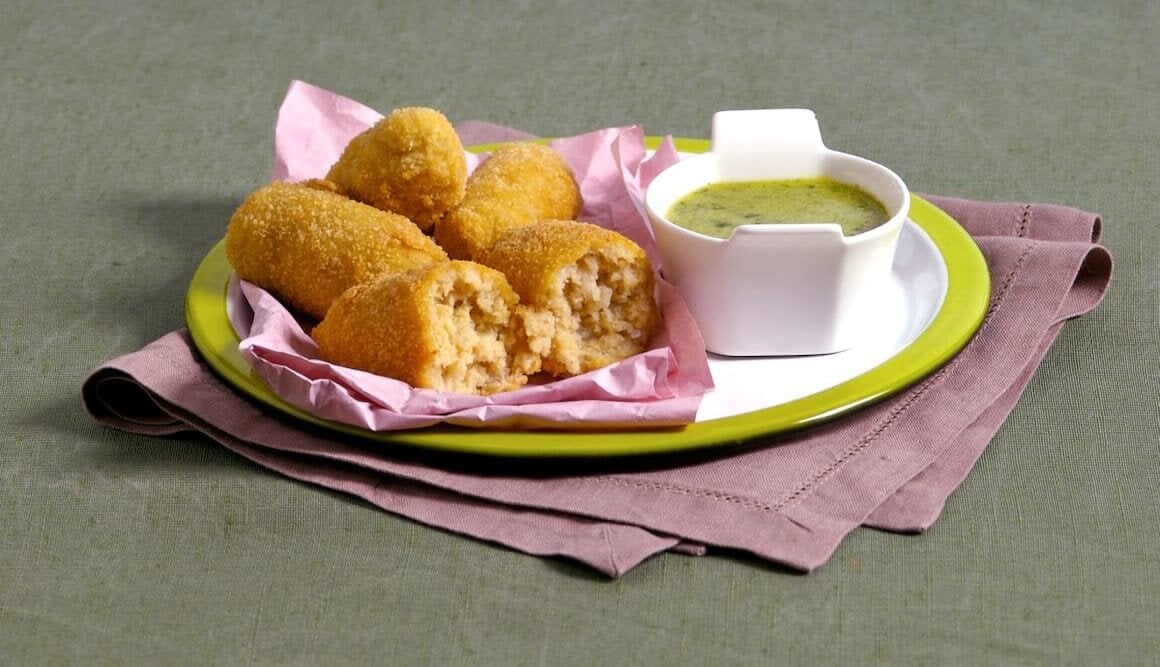 Crocchette di Stoccafisso di Norvegia con salsa al kiwi