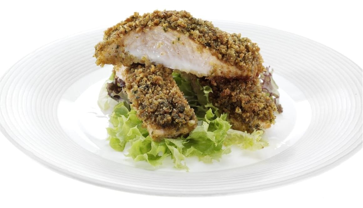 Bastoncini di Salmone in panure colorata