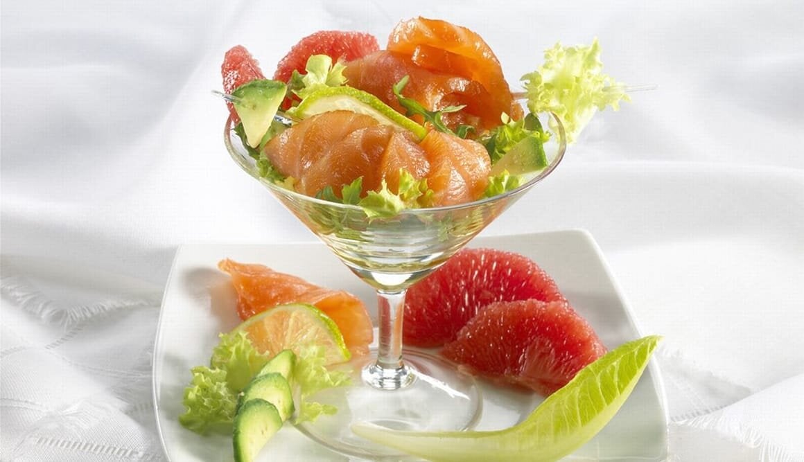 Salmone Norvegese affumicato con pompelmo rosa