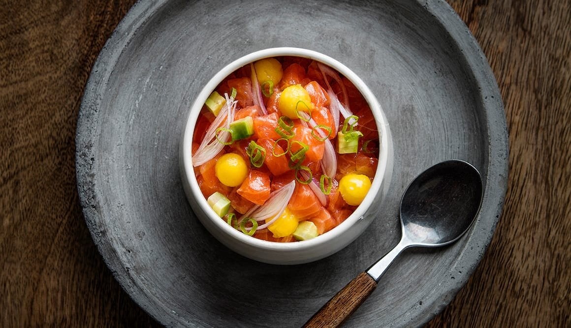 Ceviche di salmone norvegese