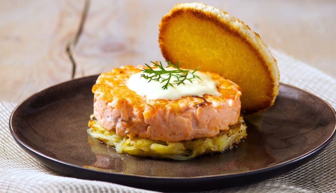 Sandwich al Salmone Norvegese e rosti