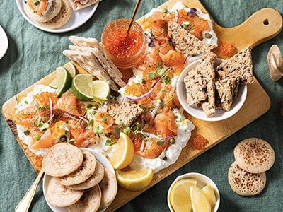 Tagliere assortito di salmone norvegese
