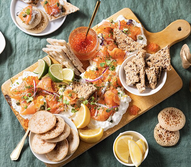 Tagliere assortito di salmone norvegese