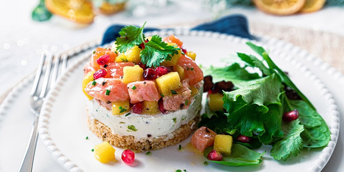 Cheesecake di salmone norvegese