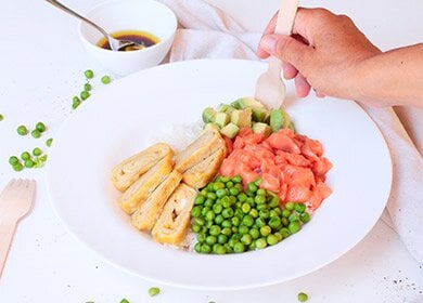 Bowl di salmone norvegese