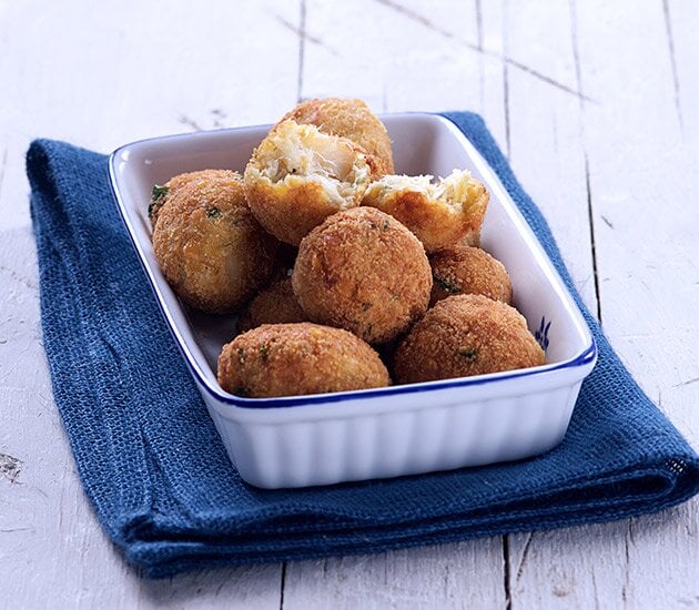Polpette con lenticchie rosse e stoccafisso