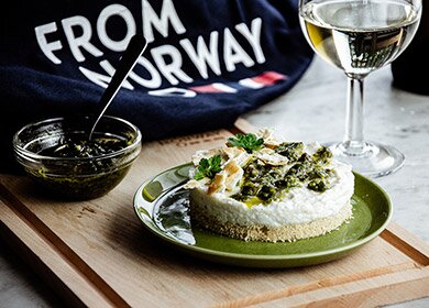 Cheesecake di baccalà norvegese