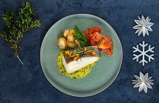 Baccalà norvegese con spezie di Natale