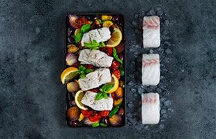 Merluzzo norvegese al forno con verdure
