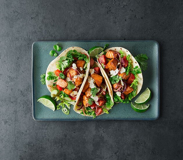 Tacos di trota di fiordo norvegese