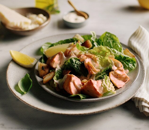 Caesar Salad con salmone norvegese