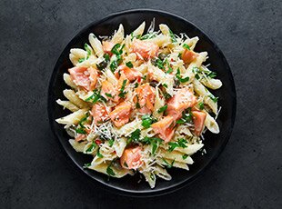 Penne al salmone norvegese