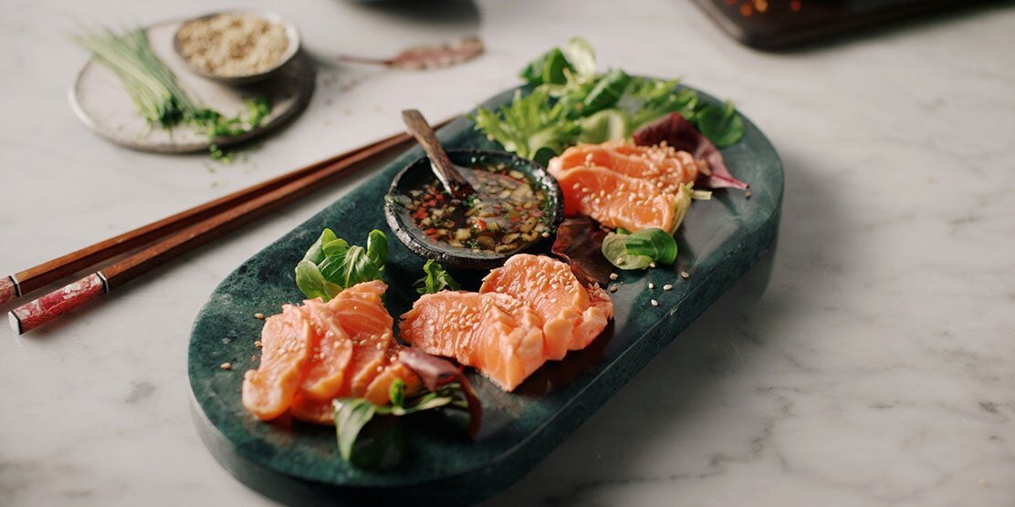 Tataki di salmone norvegese