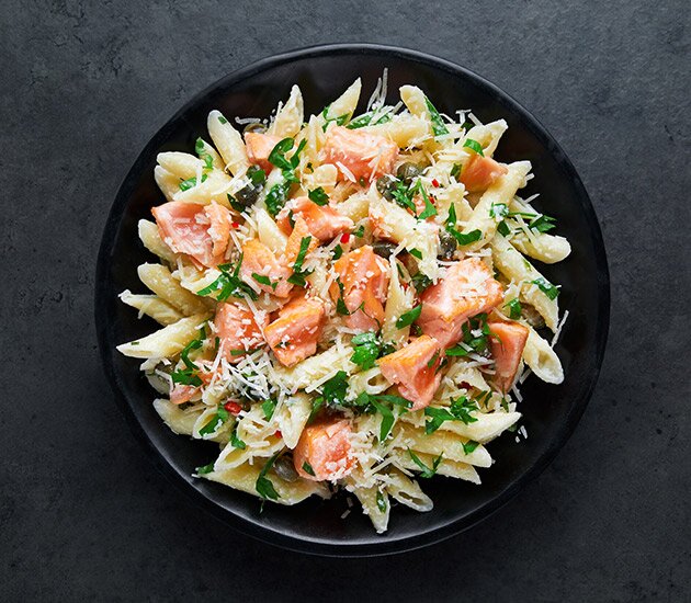 Penne al salmone norvegese