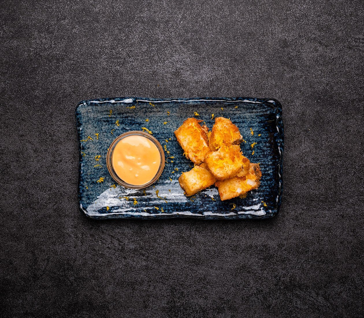 Baccalà norvegese fritto, con panatura agli agrumi