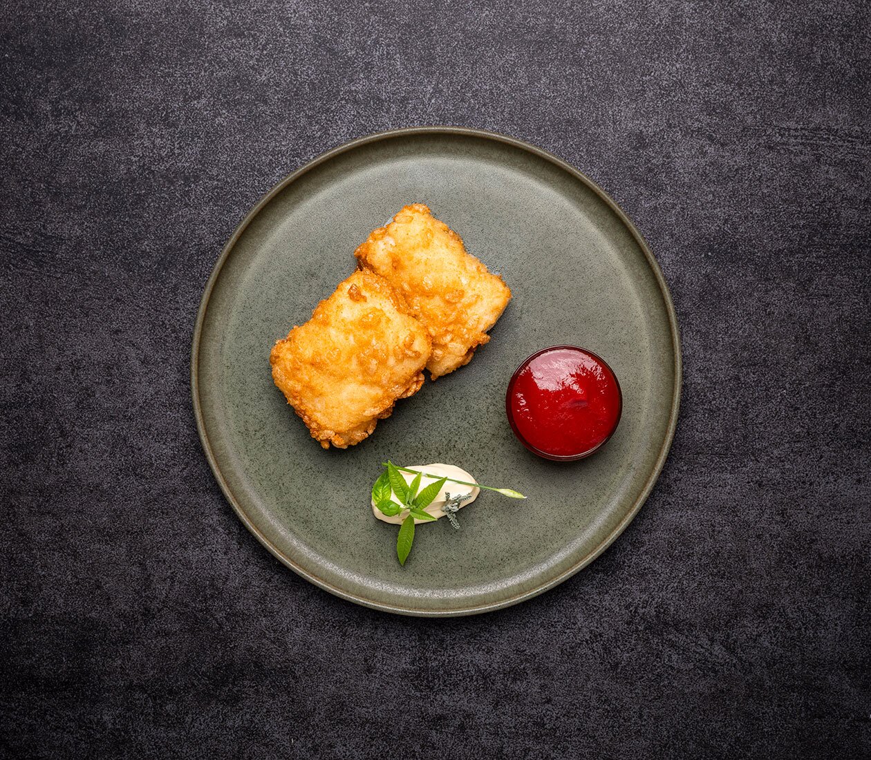 Baccalà norvegese fritto, con panatura di riso soffiato